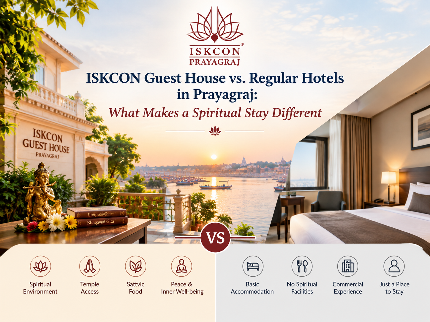 ISKCON Guest House vs Regular Hotels